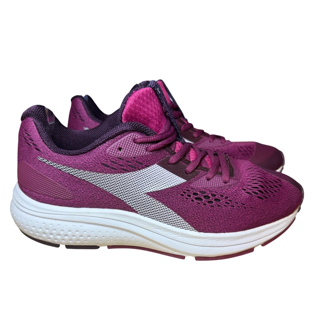 Diadora Kuruka 4 Womens Running Shoes Plum Magenta White Sneakers 101.174884‎ 8